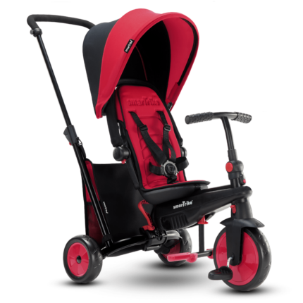 Tricicleta pliabila Smart Trike 6 in 1 STR3 Rosu dotata cu frana si scaun rabatabil