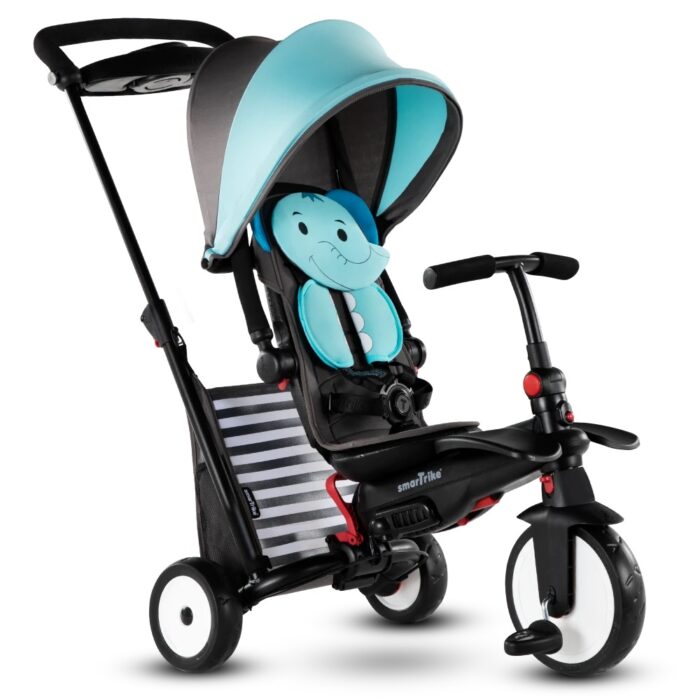 Tricicleta pliabila Smart Trike 7 in 1 STR5 Elephant dotata cu frana si scaun rabatabil