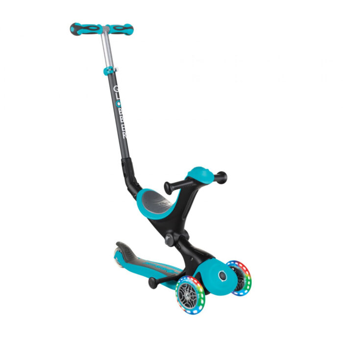 Trotineta Globber Go-Up 4 in 1 Deluxe Lights turquoise