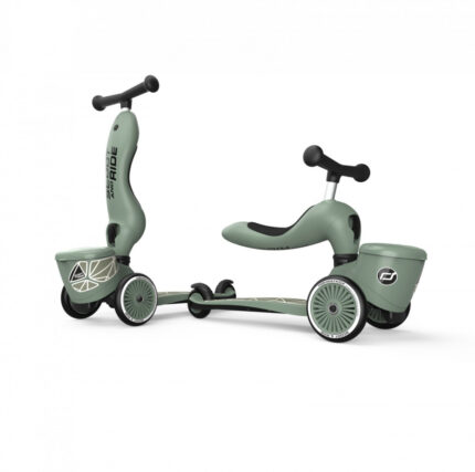 Trotineta copii cu sezut Scoot and Ride transformabila 2 in 1 HighwayKick 1 Lifestyle Greenlines 1-5 ani