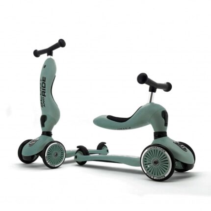 Trotineta copii transformabila 2 in 1 Scoot Ride HighwayKick 1 Forest