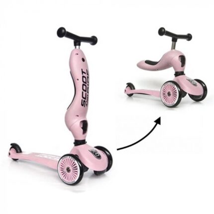 Trotineta copii transformabila 2 in 1 Scoot Ride HighwayKick 1 Rose