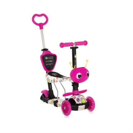 Trotineta pentru copii Smart Plus Pink Flowers