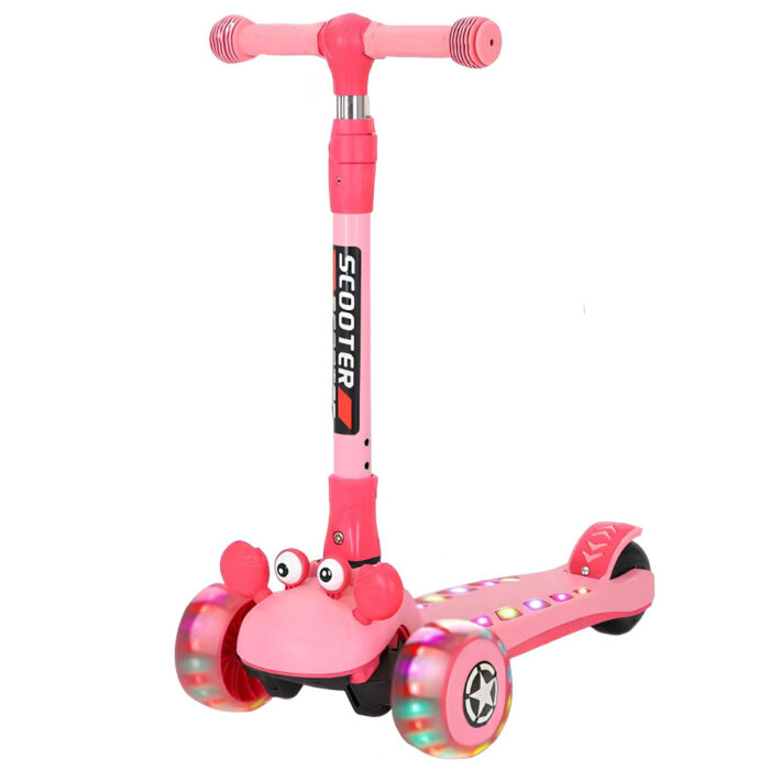 Trotineta pliabila pentru copii Nichiduta Scooter Crab Pink