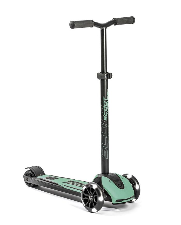 Trotineta pliabila pentru copii si adulti cu roti luminoase Scoot Ride Highwaykick 5 Forest