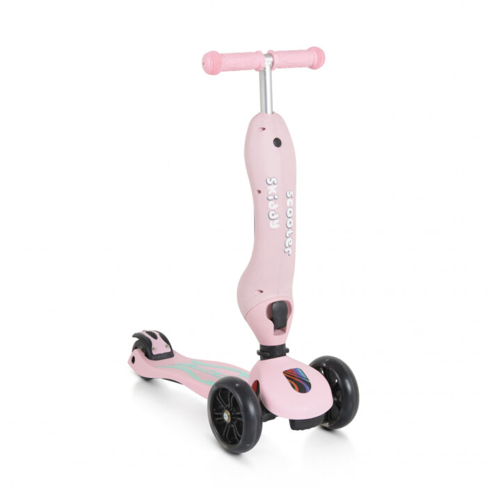 Trotineta transformabila 2in1 cu scaunel Byox Skiddy Pink