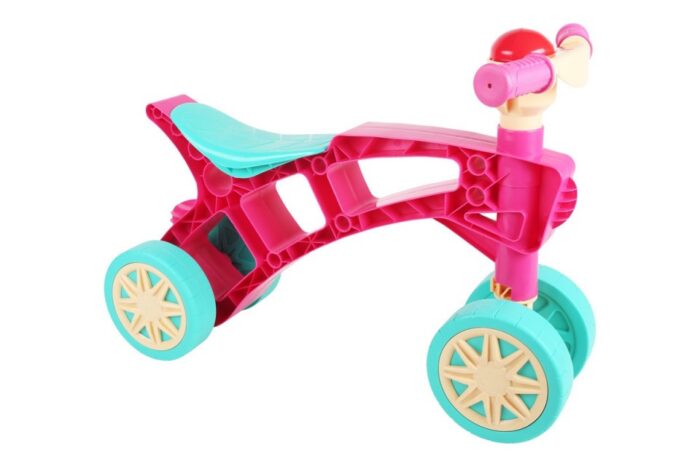 Vehicul de echilibru fara pedale cu 4 roti Minibike Pink