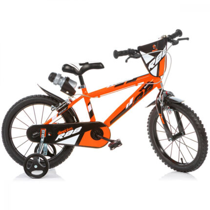 Bicicleta pentru copii model R88 Dino Bikes 14 inch portocalie