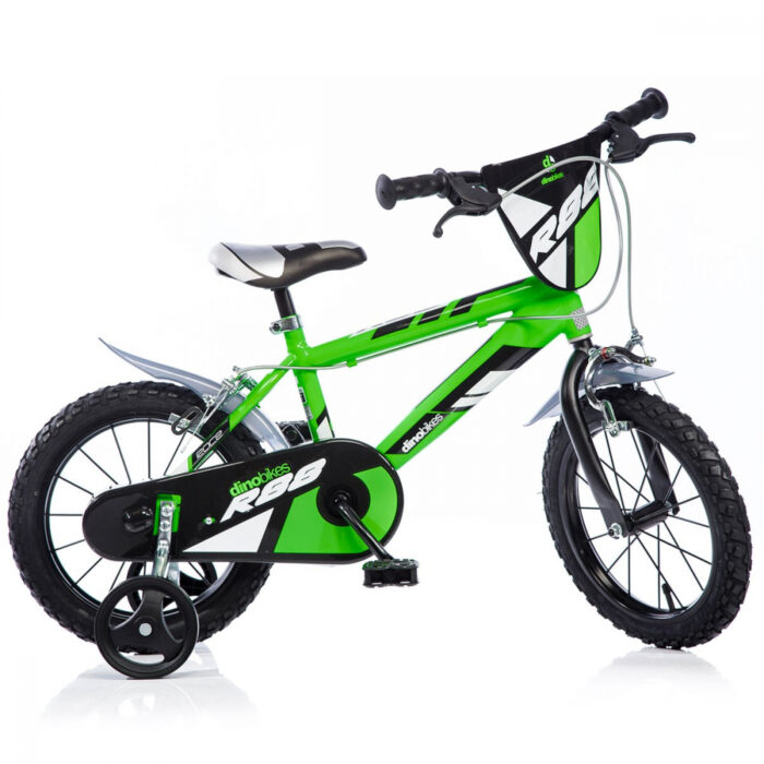 Bicicleta pentru copii model R88 Dino Bikes 14 inch verde