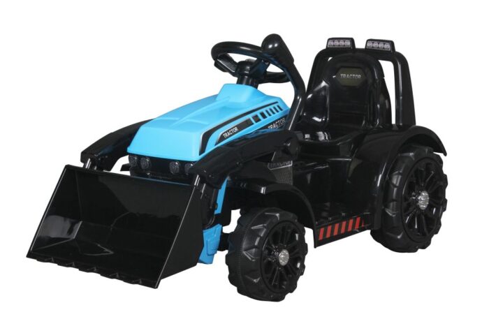 Buldozer electric 6V cupa mobila lumini si sunete 87x42x44 cm Blue