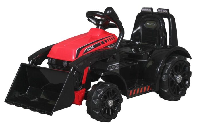 Buldozer electric 6V cupa mobila lumini si sunete 87x42x44 cm Red