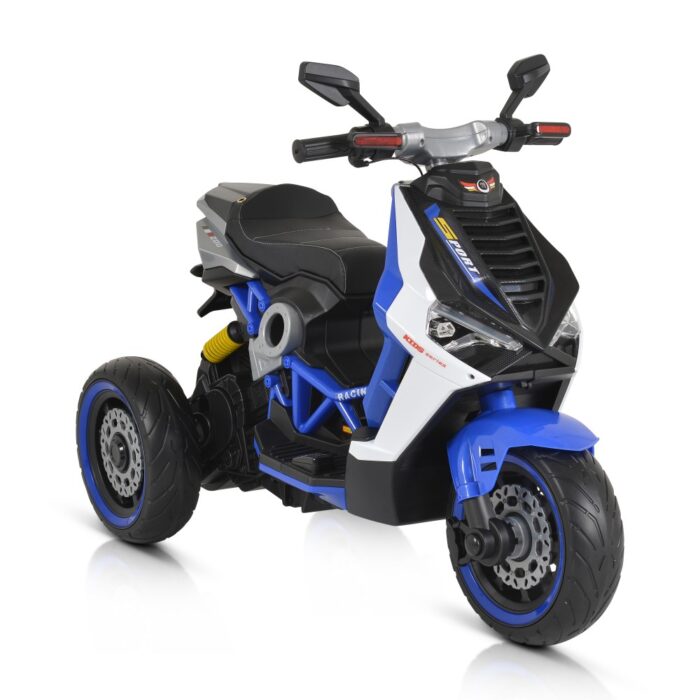 Motocicleta electrica cu lumini MP3 si USB Blue