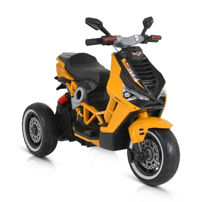 Motocicleta electrica cu lumini MP3 si USB Yellow