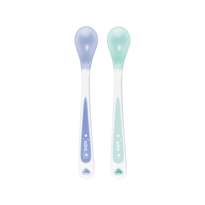 Set 2 lingurite termice Soft-Ended blue mint