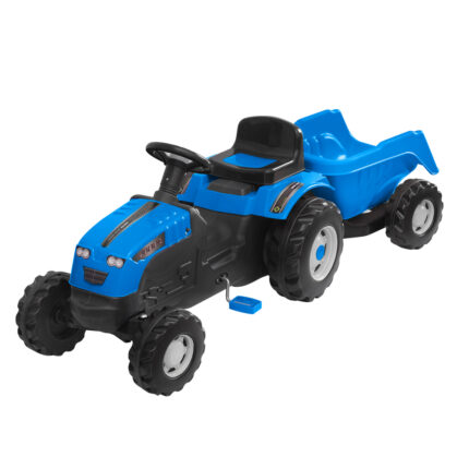 Tractor cu pedale si remorca Jumbo Blue