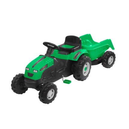 Tractor cu pedale si remorca Jumbo Green